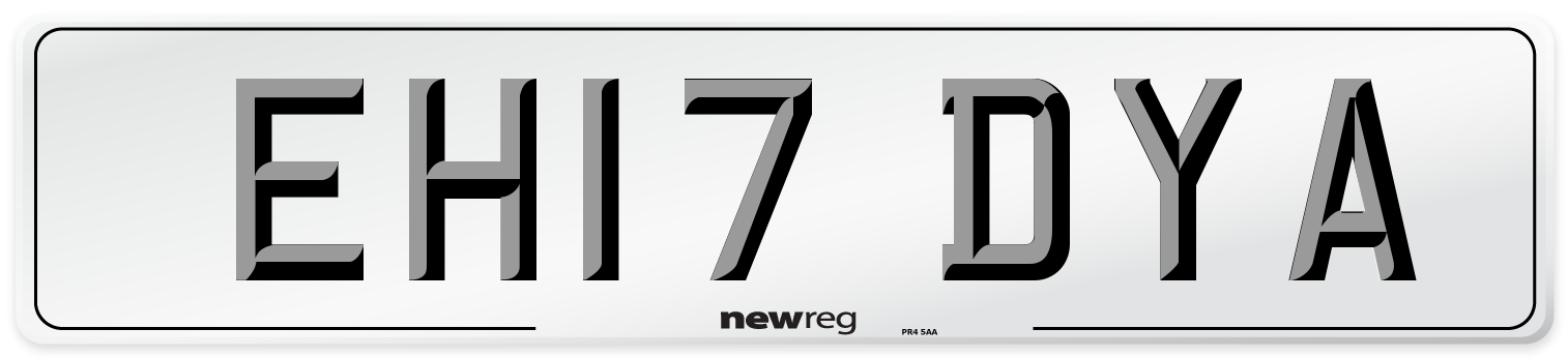 EH17 DYA Number Plate from New Reg